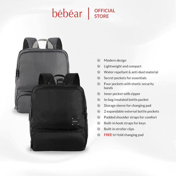 Bebear Bennett Diaper Bag Backpack