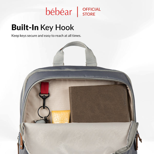 Bebear Bennett Diaper Backpack - Ash Gray