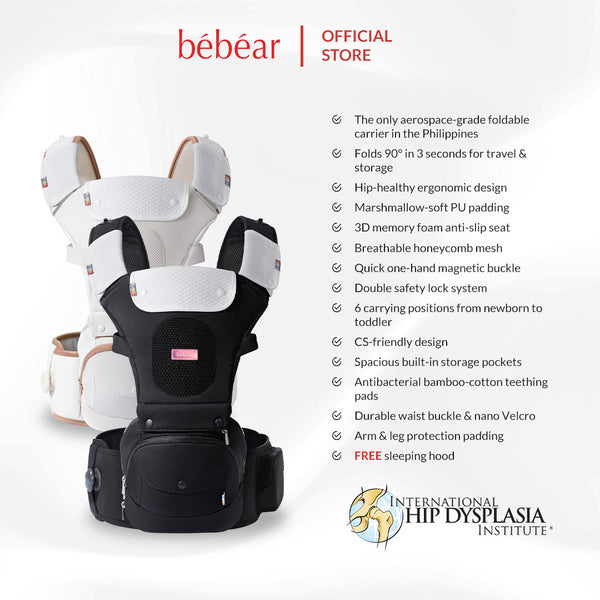 Bebear aX Aero Pro Foldable Aluminum Hip Seat Carrier
